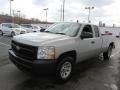 2007 Silver Birch Metallic Chevrolet Silverado 1500 Work Truck Extended Cab 4x4  photo #6