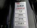 Info Tag of 2008 Corvette Z06