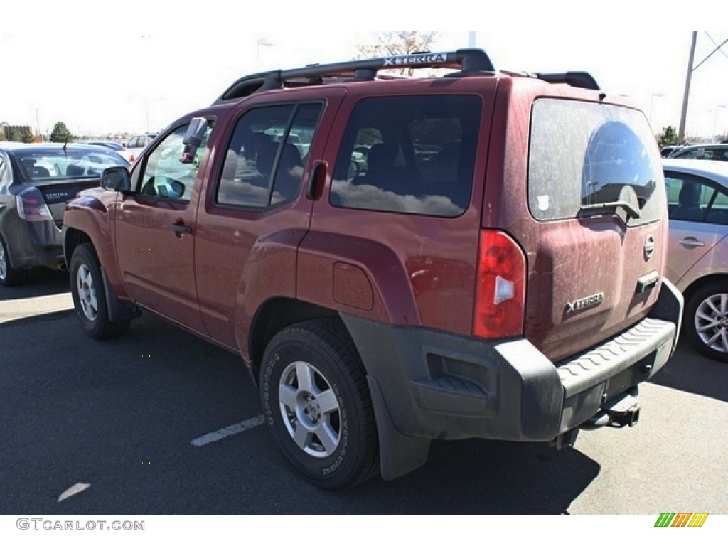 2007 Xterra S 4x4 - Red Brawn Metallic / Steel/Graphite photo #3