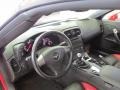 2008 Chevrolet Corvette Ebony/Red Interior Dashboard Photo