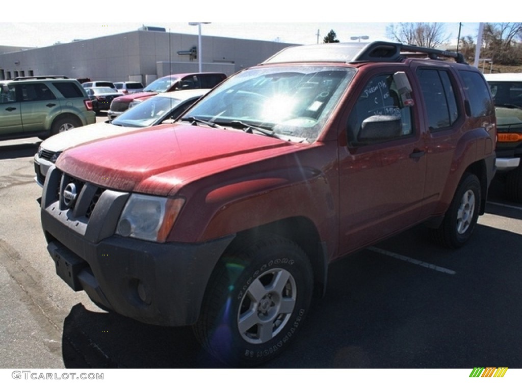 2007 Xterra S 4x4 - Red Brawn Metallic / Steel/Graphite photo #4