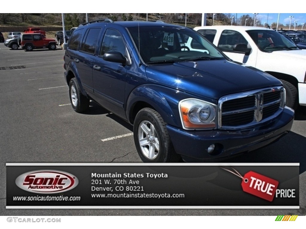 2004 Durango SLT 4x4 - Patriot Blue Pearl / Medium Slate Gray photo #1