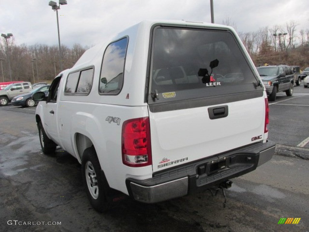 2010 Sierra 1500 Regular Cab 4x4 - Summit White / Dark Titanium photo #7