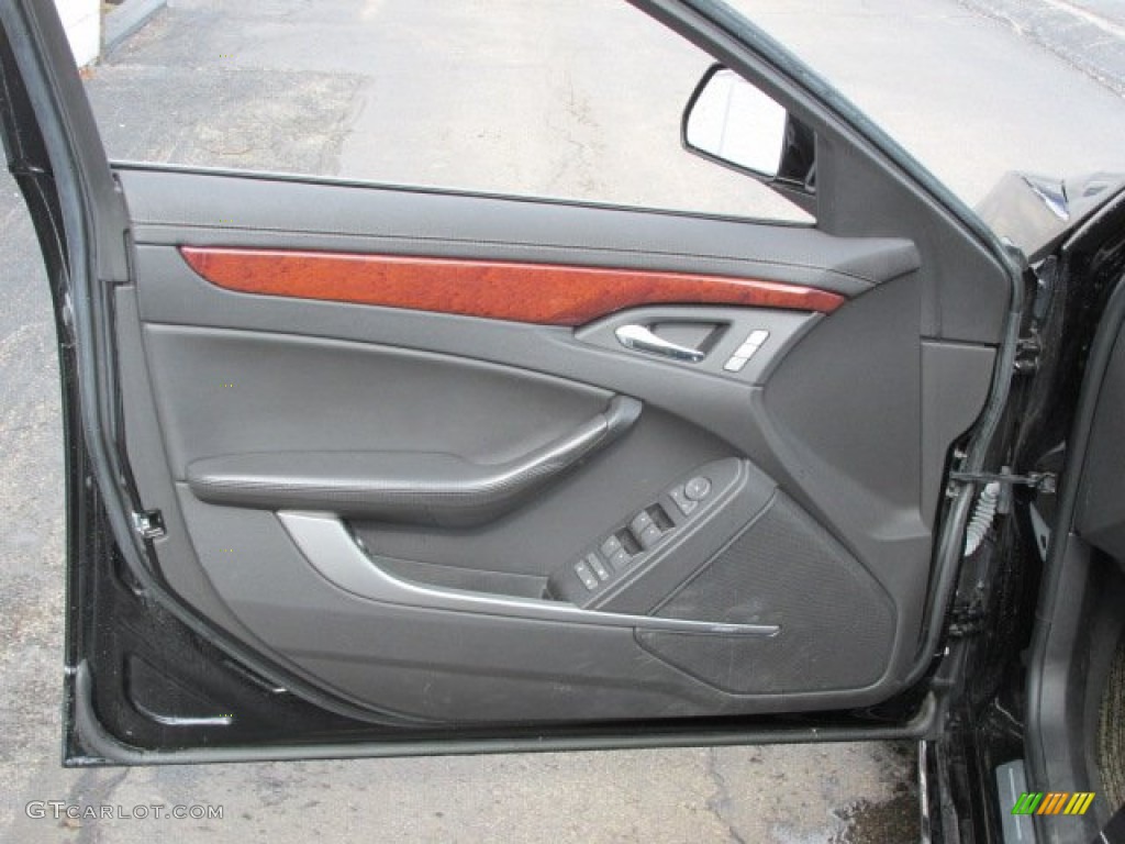 2011 Cadillac CTS 4 3.6 AWD Sedan Ebony Door Panel Photo #78620199