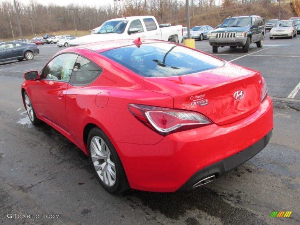 2013 Genesis Coupe 2.0T - Tsukuba Red / Black Cloth photo #7