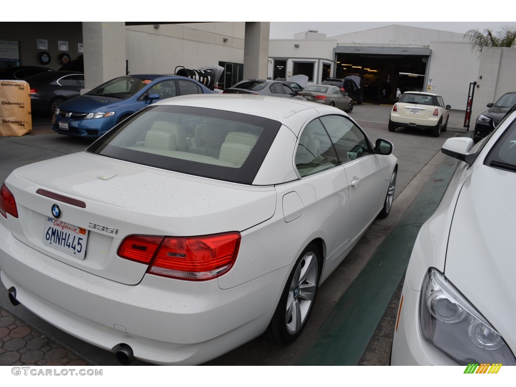 2010 3 Series 335i Convertible - Alpine White / Cream Beige photo #6