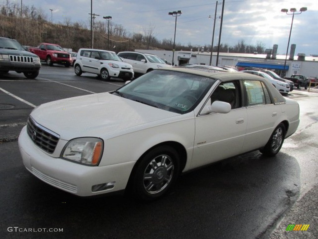 White Diamond 2003 Cadillac DeVille Sedan Exterior Photo #78621639