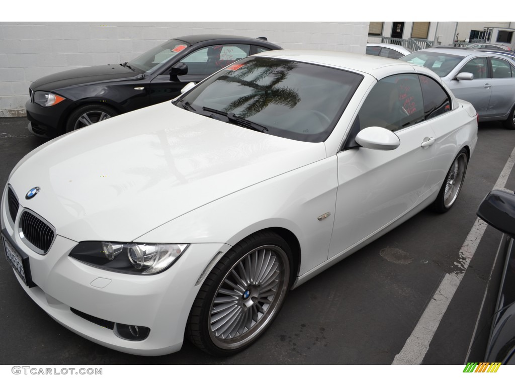 2008 3 Series 328i Convertible - Alpine White / Saddle Brown/Black photo #7