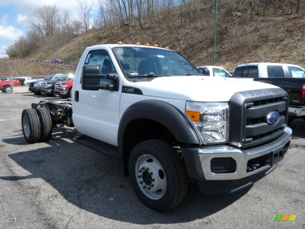 Oxford White 2013 Ford F450 Super Duty XL Regular Cab 4x4 Chassis Exterior Photo #78622770