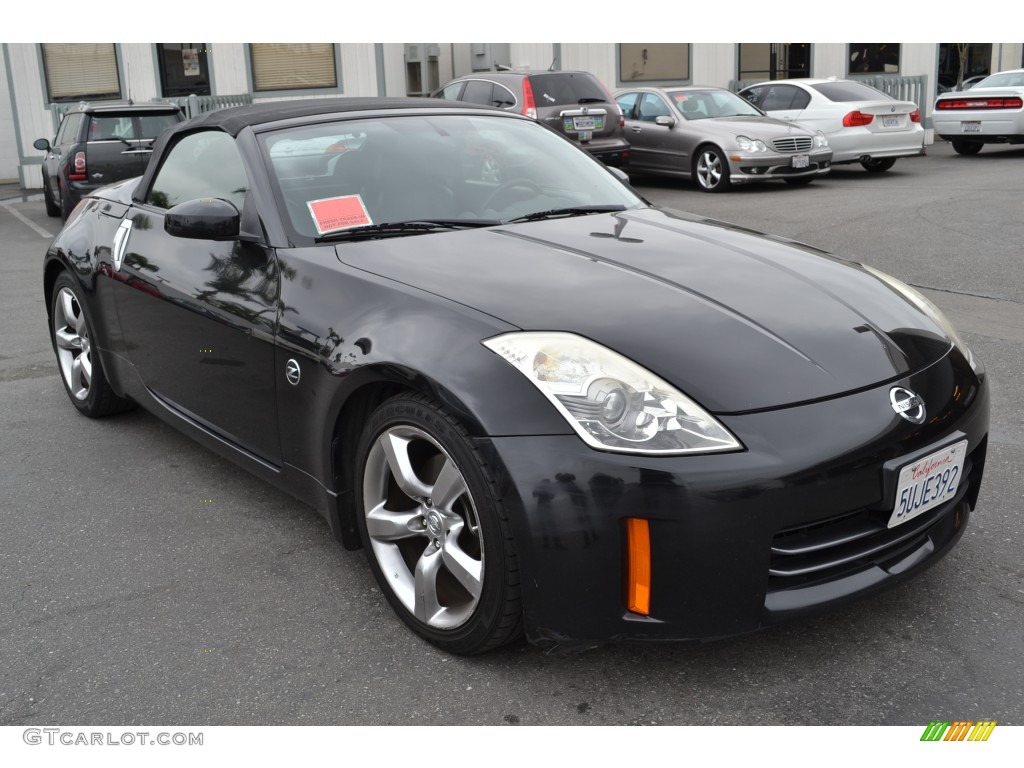 2006 350Z Enthusiast Roadster - Magnetic Black Pearl / Carbon Black photo #1