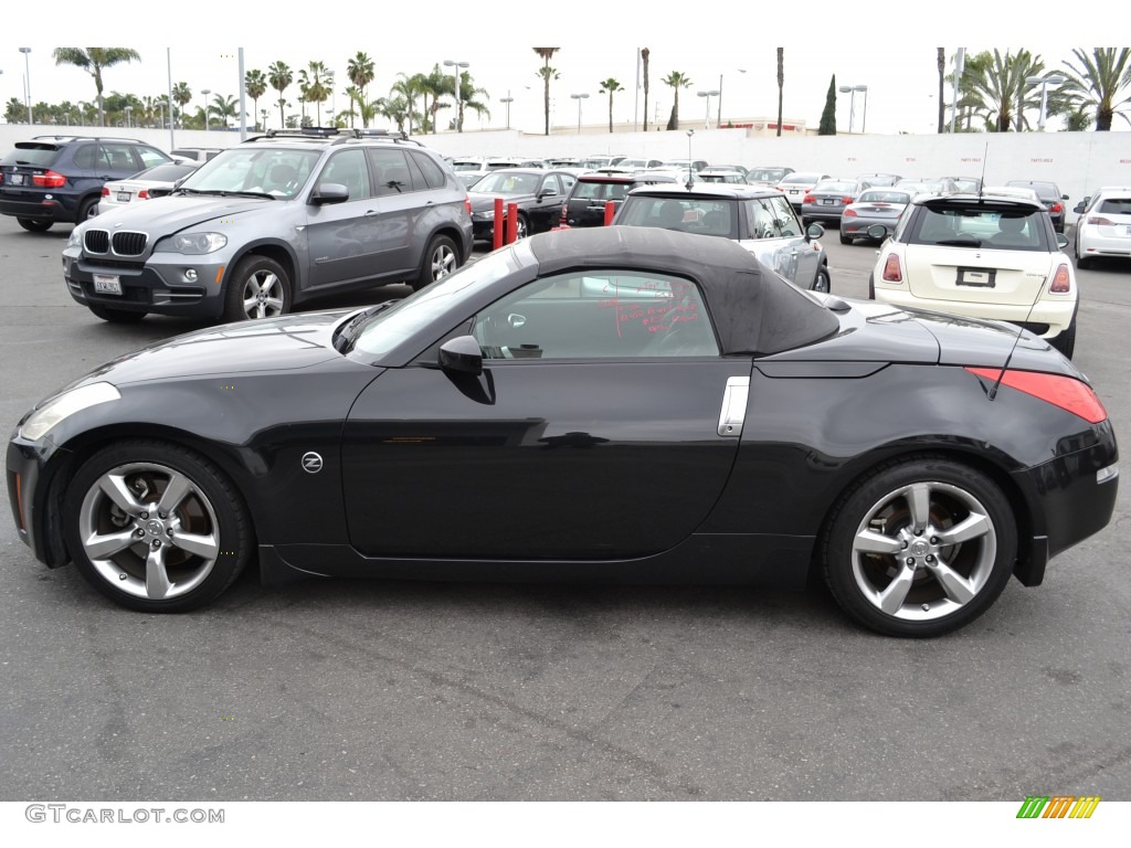 Magnetic Black Pearl 2006 Nissan 350Z Enthusiast Roadster Exterior Photo #78623832
