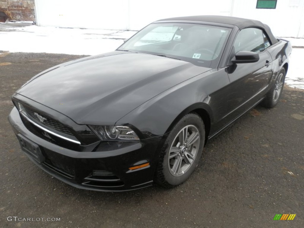 2013 Mustang V6 Premium Convertible - Black / Charcoal Black photo #1
