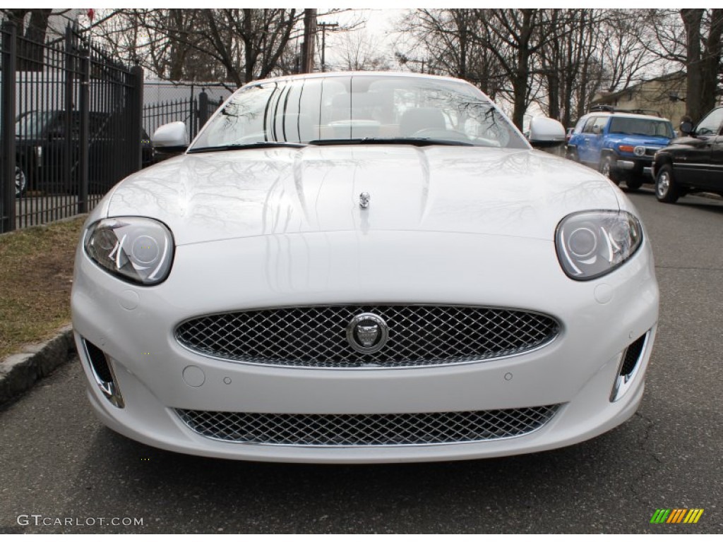 Polaris White 2012 Jaguar XK XK Convertible Exterior Photo #78625032