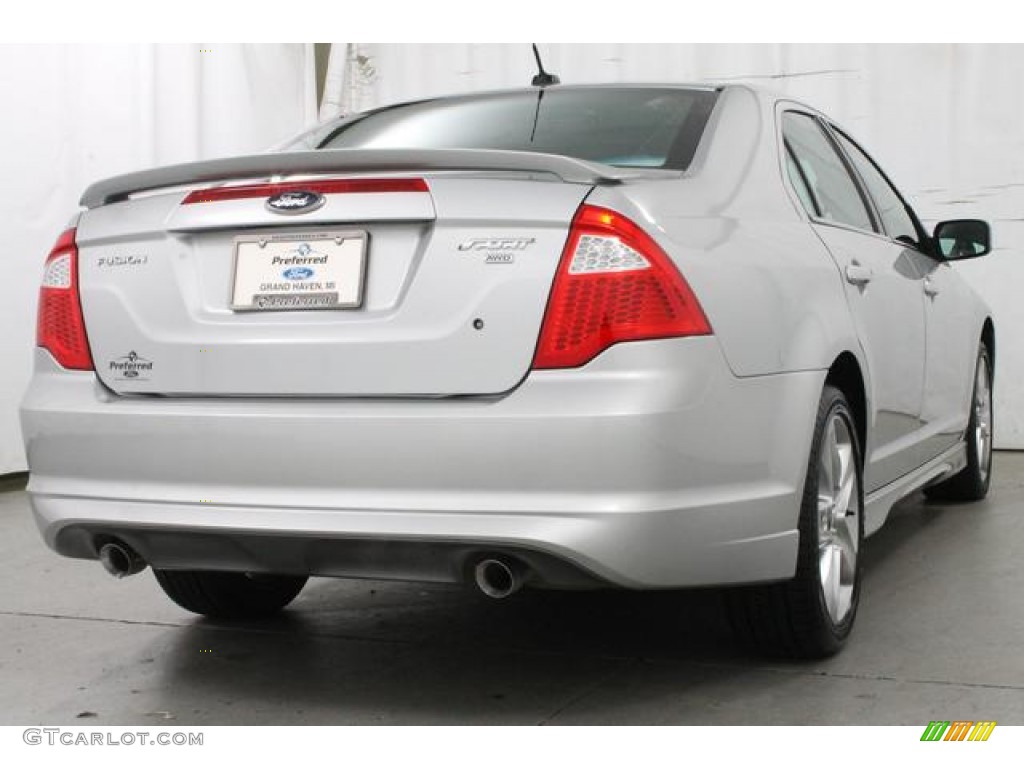 2010 Fusion Sport AWD - Brilliant Silver Metallic / Charcoal Black/Sport Black photo #7