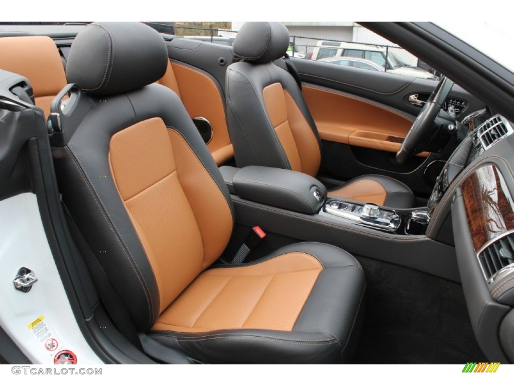 London Tan/Warm Charcoal Interior 2012 Jaguar XK XK Convertible Photo #78625180