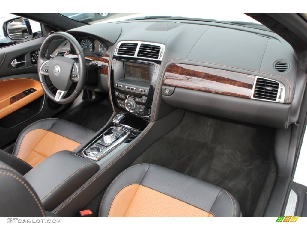 2012 Jaguar XK XK Convertible London Tan/Warm Charcoal Dashboard Photo #78625203