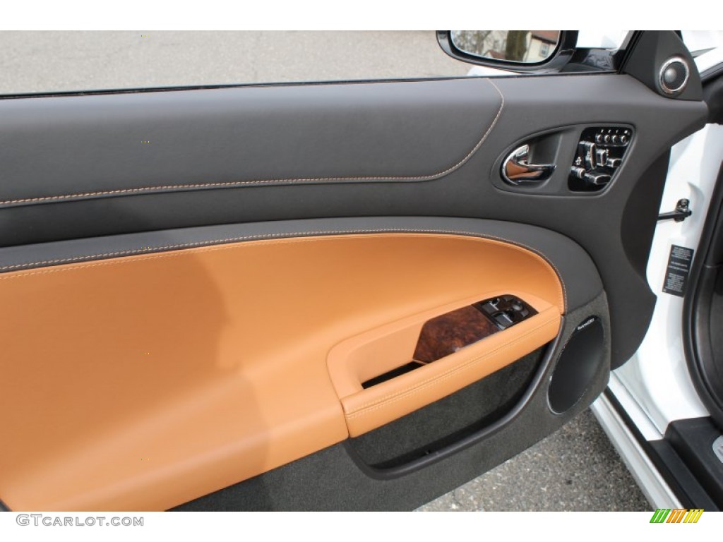 2012 Jaguar XK XK Convertible London Tan/Warm Charcoal Door Panel Photo #78625254