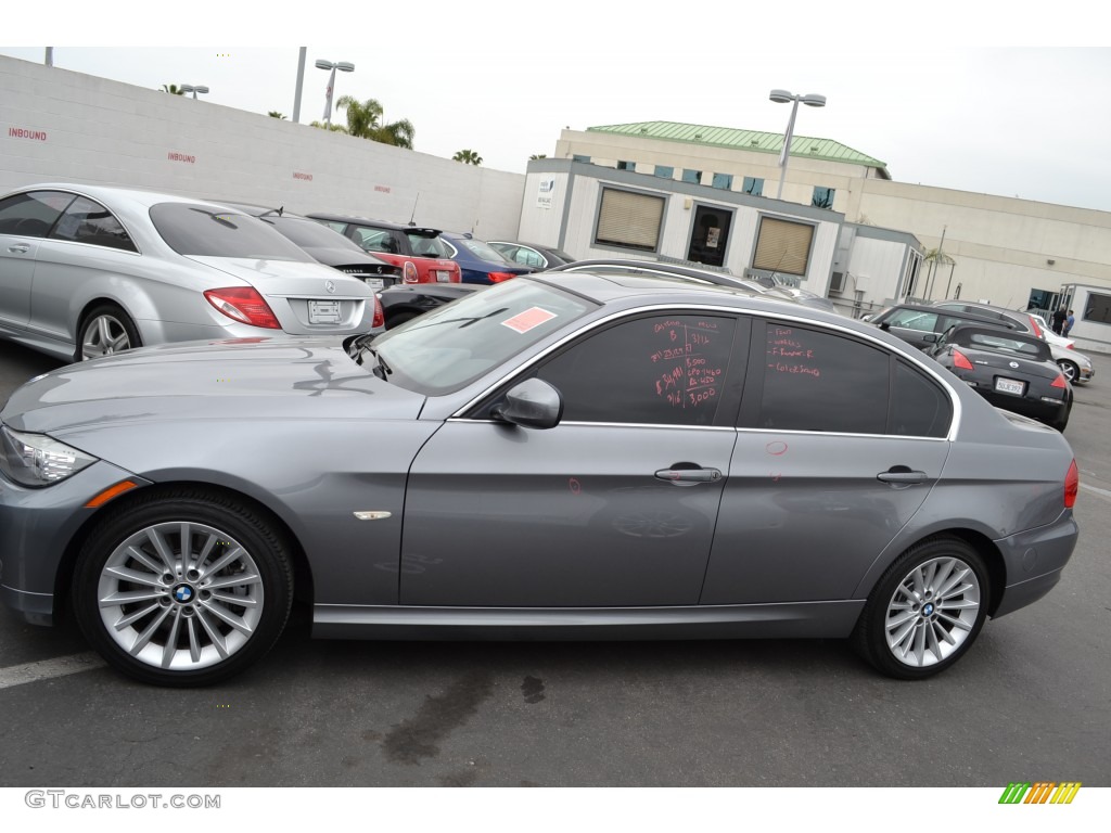 2011 3 Series 335d Sedan - Space Gray Metallic / Black photo #9