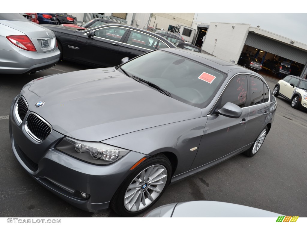 2011 3 Series 335d Sedan - Space Gray Metallic / Black photo #10