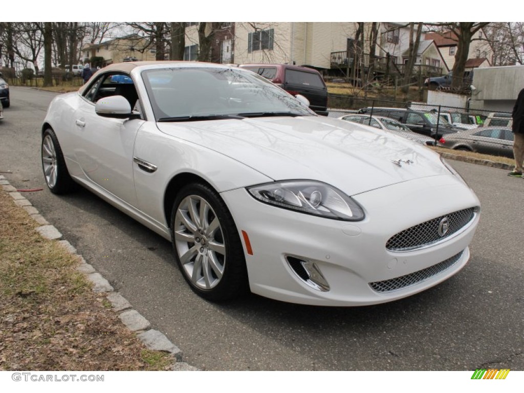Polaris White 2012 Jaguar XK XK Convertible Exterior Photo #78625537