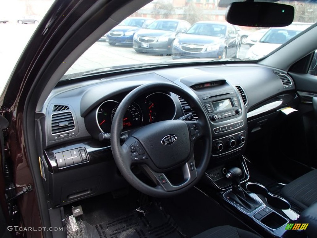 2014 Kia Sorento LX AWD Black Dashboard Photo #78626208