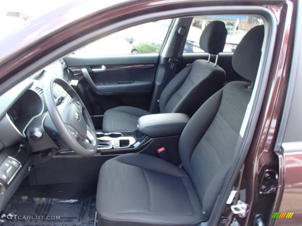 Black Interior 2014 Kia Sorento LX AWD Photo #78626232