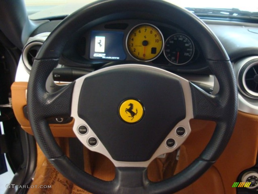 2005 Ferrari 612 Scaglietti F1A Cuoio Steering Wheel Photo #78627042