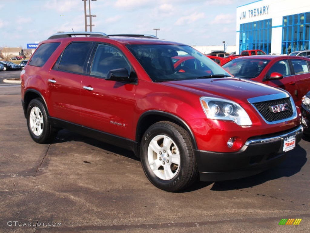 2007 Acadia SLE - Red Jewel Tintcoat / Ebony photo #2