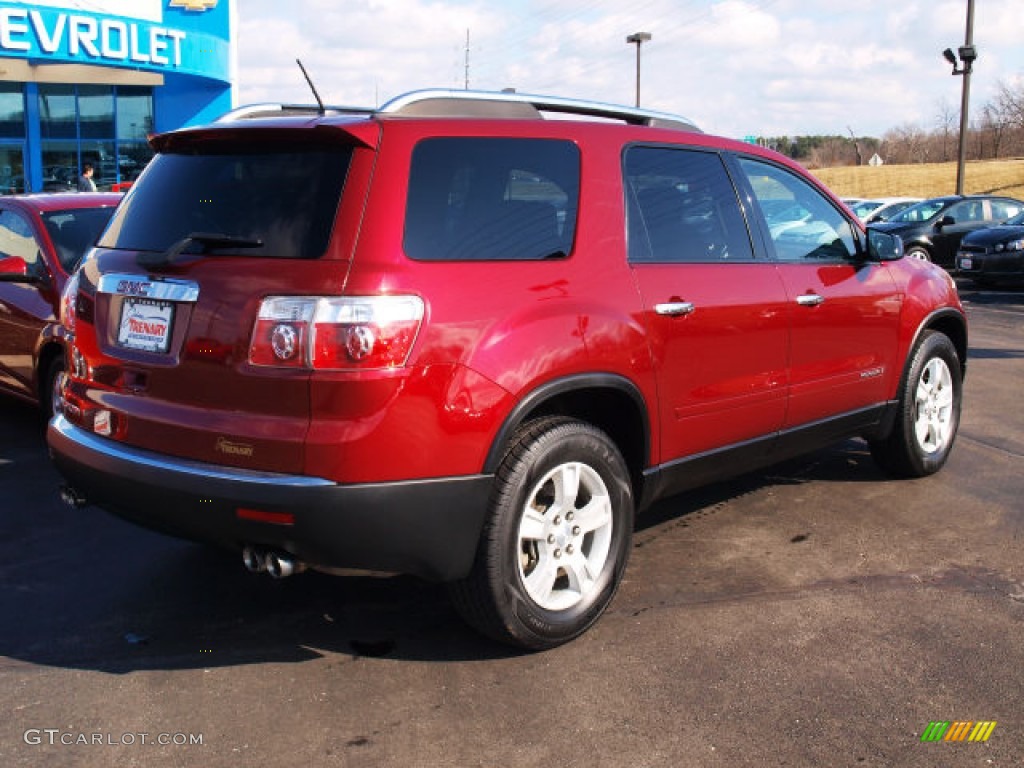 2007 Acadia SLE - Red Jewel Tintcoat / Ebony photo #3