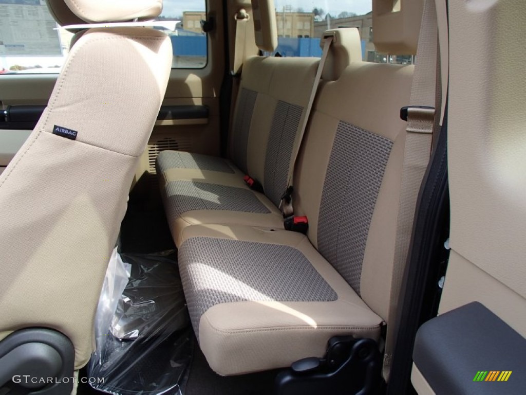 2013 Ford F250 Super Duty XLT SuperCab 4x4 Rear Seat Photo #78628986