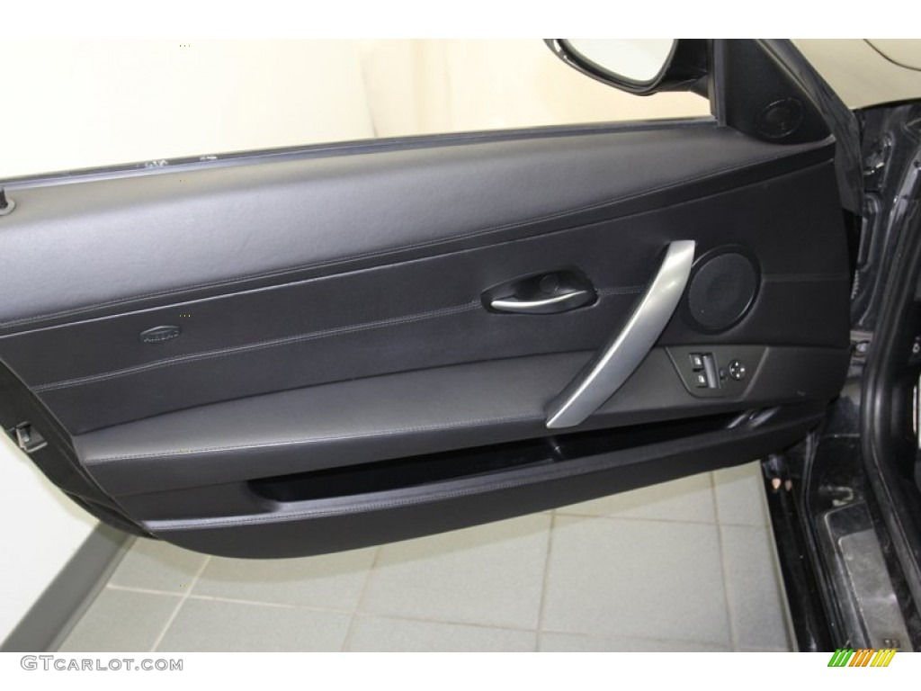 2008 BMW Z4 3.0si Coupe Black Door Panel Photo #78629019