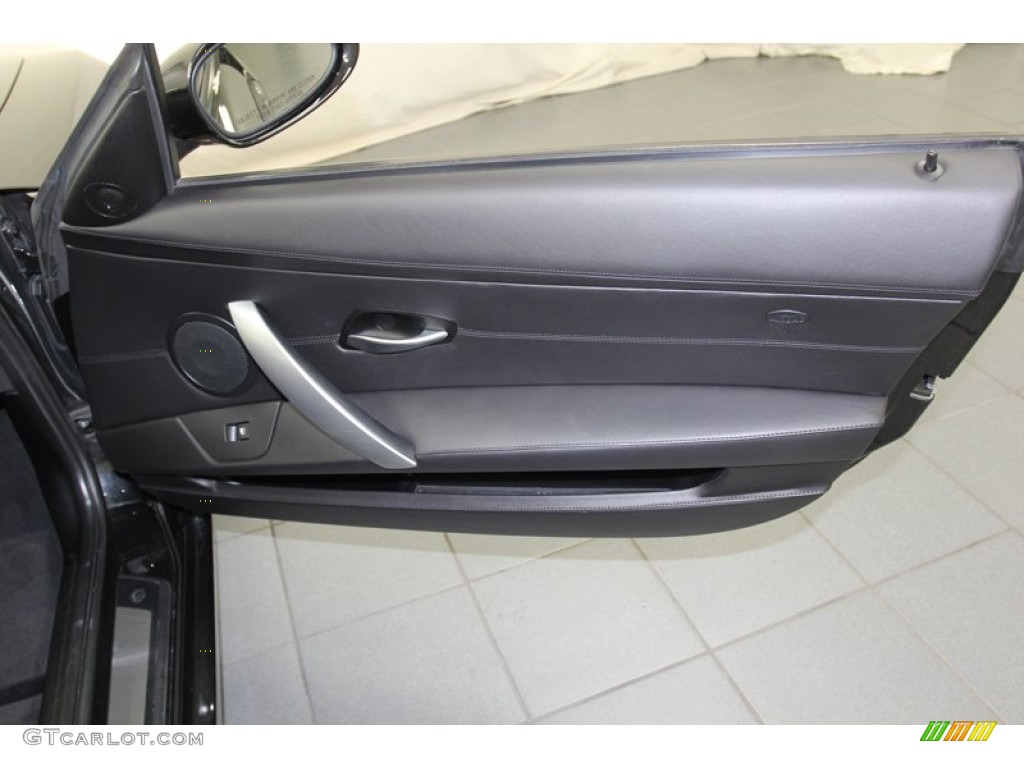 2008 BMW Z4 3.0si Coupe Black Door Panel Photo #78629238