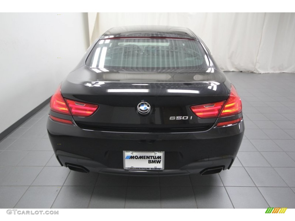 2013 6 Series 650i Gran Coupe - Black Sapphire Metallic / Black photo #9