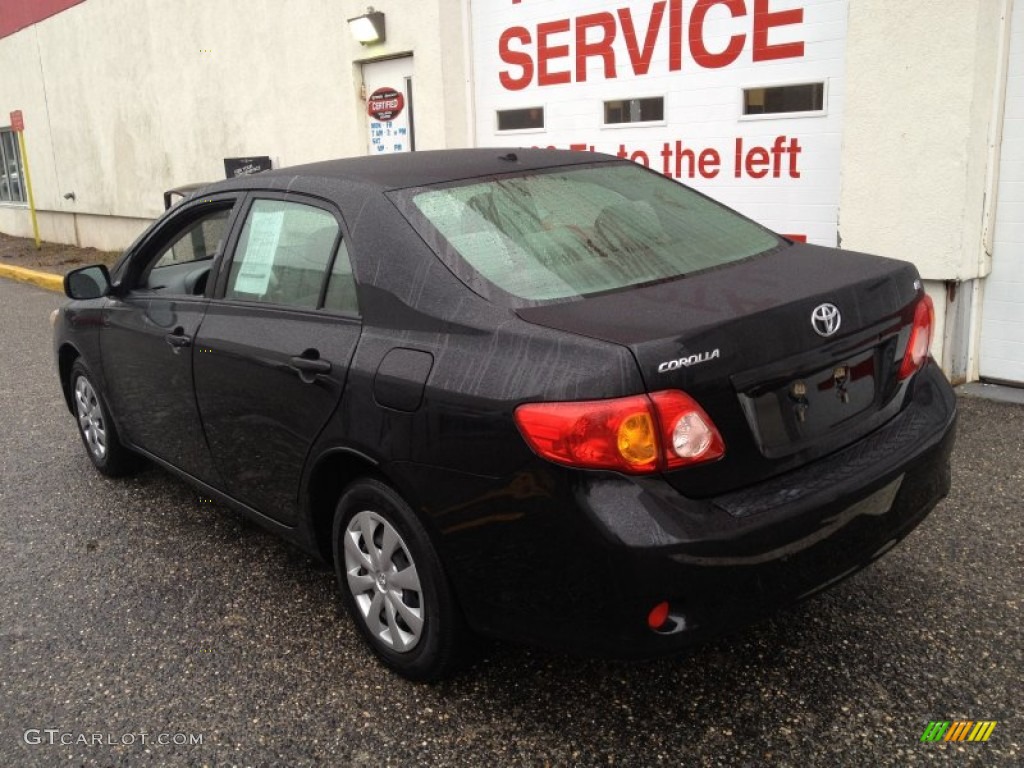 2009 Corolla LE - Black Sand Pearl / Ash photo #4