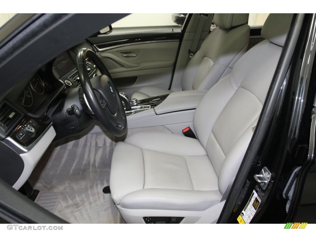 Everest Gray Interior 2011 BMW 5 Series 535i Sedan Photo #78630492