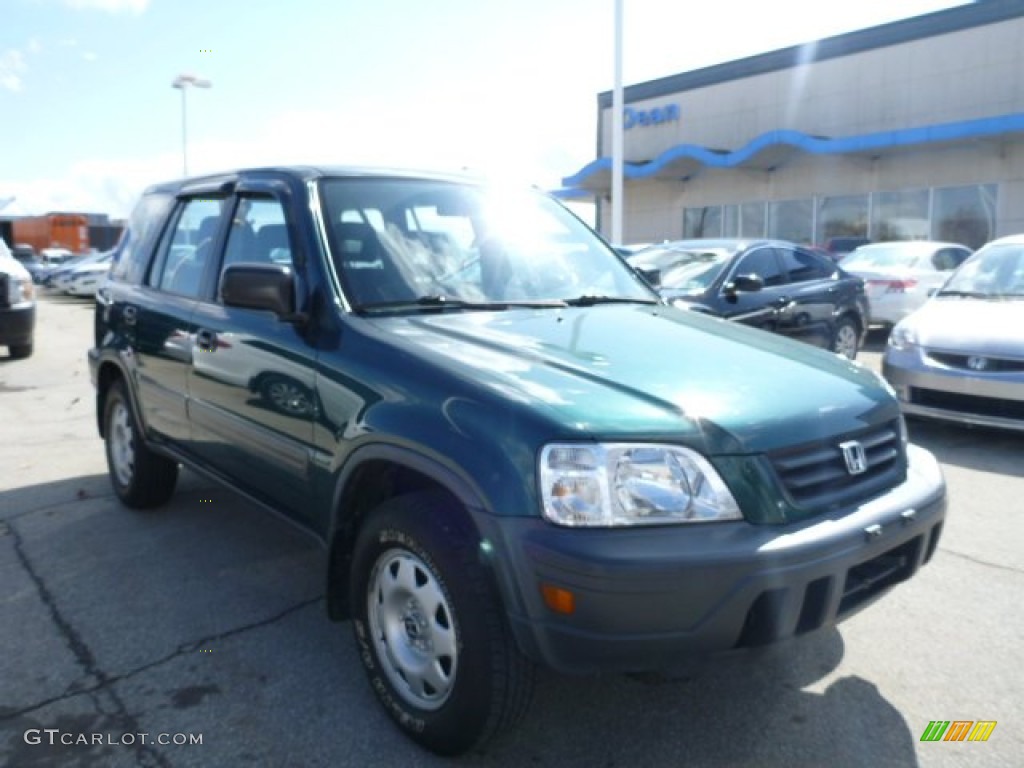 1999 CR-V LX 4WD - Clover Green Pearl / Charcoal photo #1