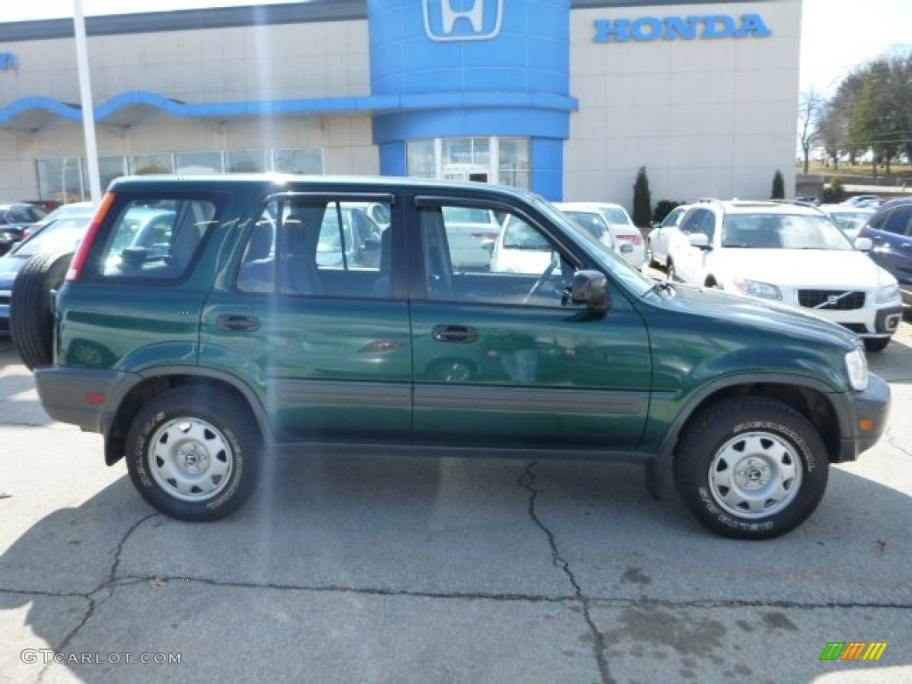 1999 CR-V LX 4WD - Clover Green Pearl / Charcoal photo #2