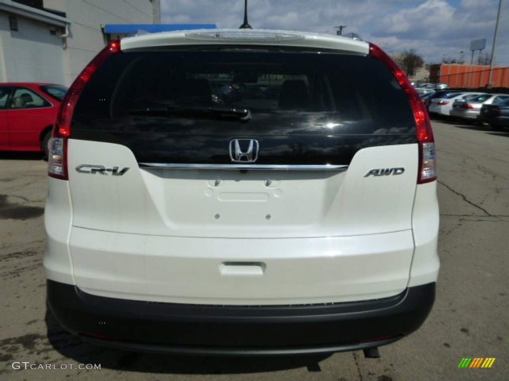 2013 CR-V EX-L AWD - White Diamond Pearl / Black photo #4