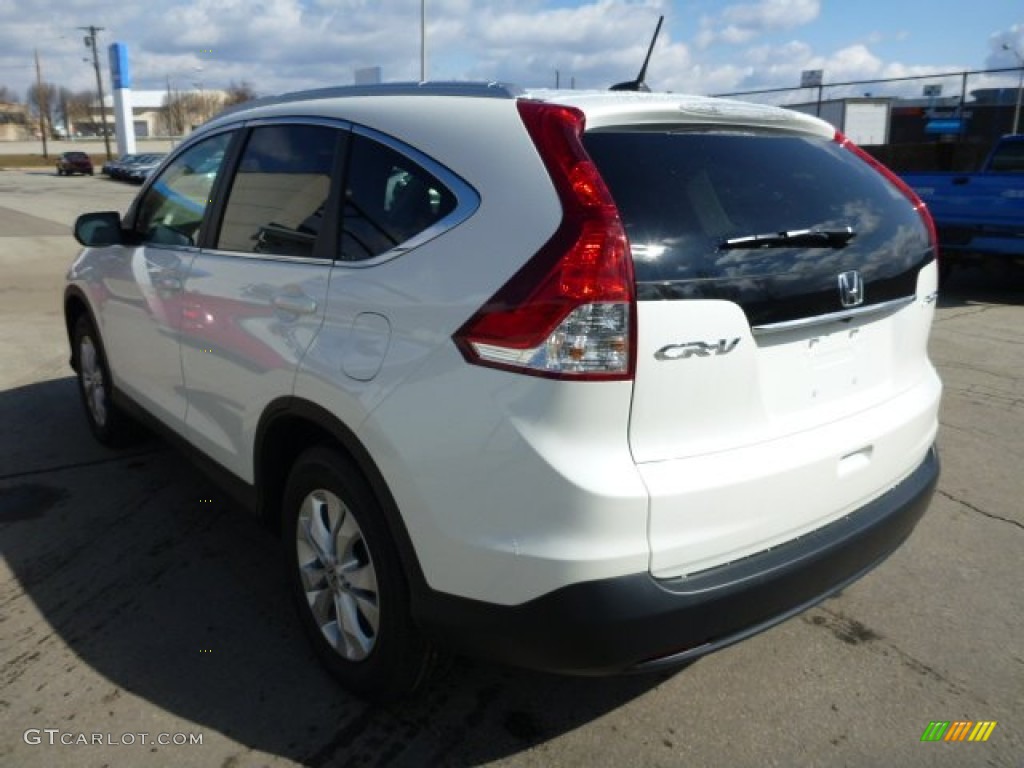 2013 CR-V EX-L AWD - White Diamond Pearl / Black photo #5