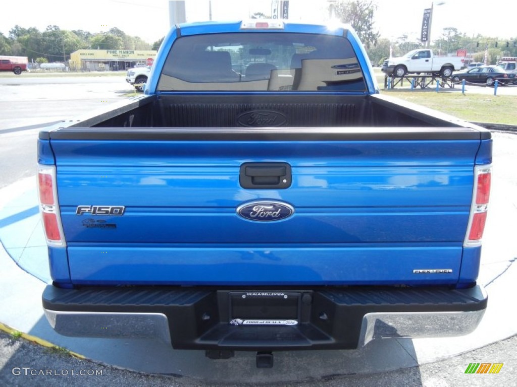 2012 F150 XLT SuperCrew - Blue Flame Metallic / Steel Gray photo #4