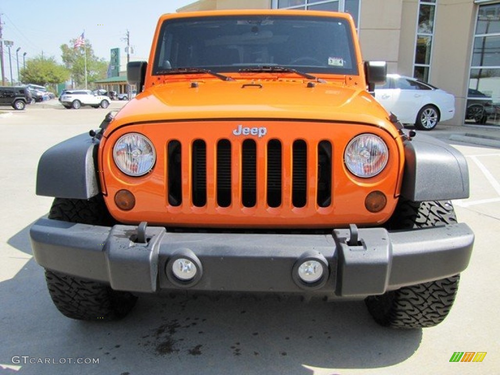 2012 Wrangler Sport 4x4 - Crush Orange / Black photo #6