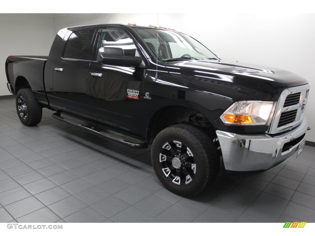 2012 Ram 2500 HD SLT Mega Cab 4x4 - Black / Dark Slate/Medium Graystone photo #8