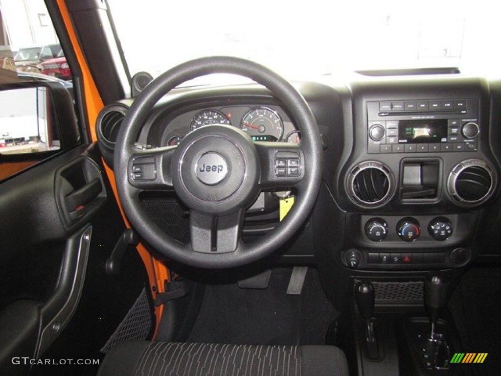 2012 Wrangler Sport 4x4 - Crush Orange / Black photo #13