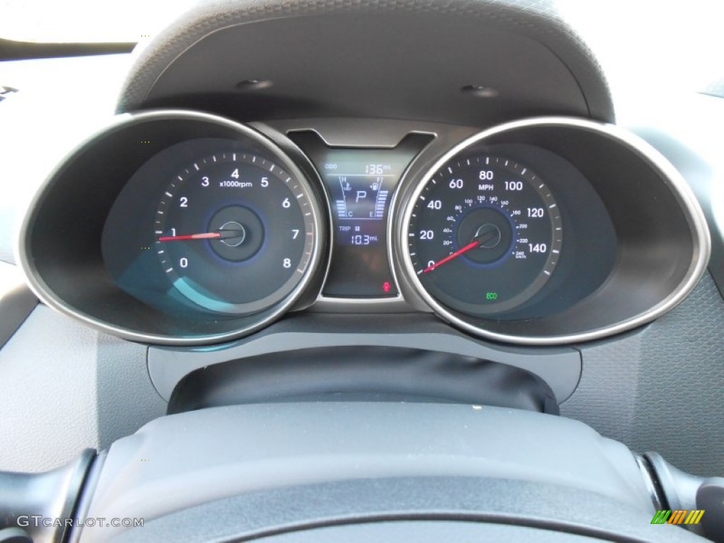 2013 Hyundai Veloster Standard Veloster Model Gauges Photo #78633057