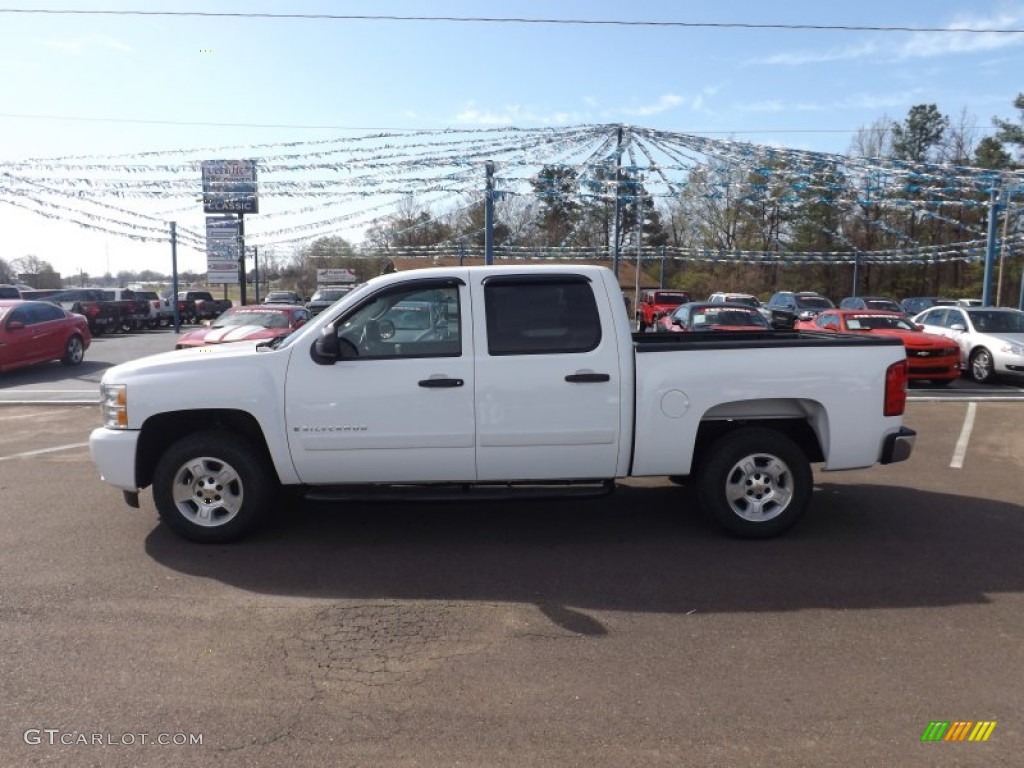 2008 Silverado 1500 LT Crew Cab - Summit White / Ebony photo #4