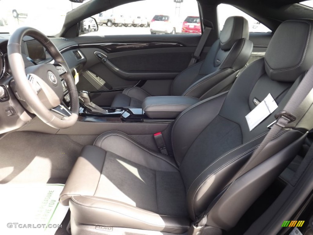 Ebony Interior 2013 Cadillac CTS -V Coupe Photo #78634262