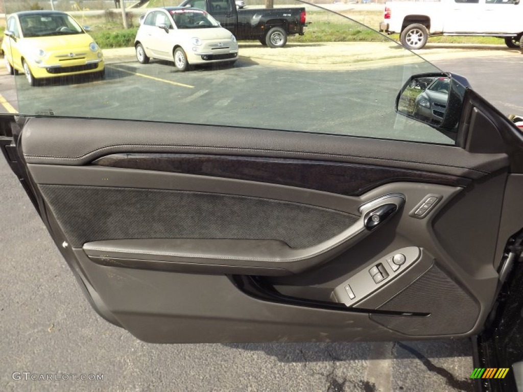 2013 Cadillac CTS -V Coupe Ebony Door Panel Photo #78634284