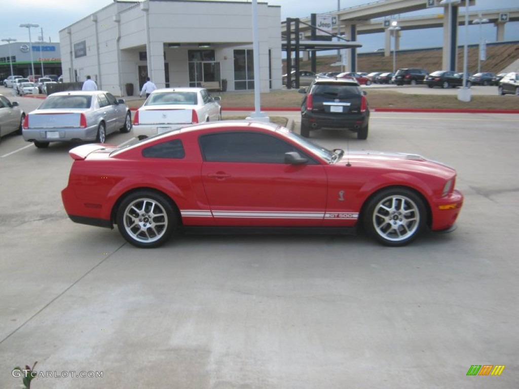 2007 Mustang Shelby GT500 Coupe - Torch Red / Black/Red photo #6