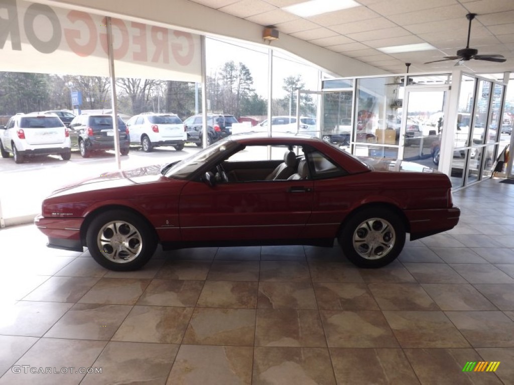 1993 Allante Convertible - Pearl Red / Natural Beige photo #2