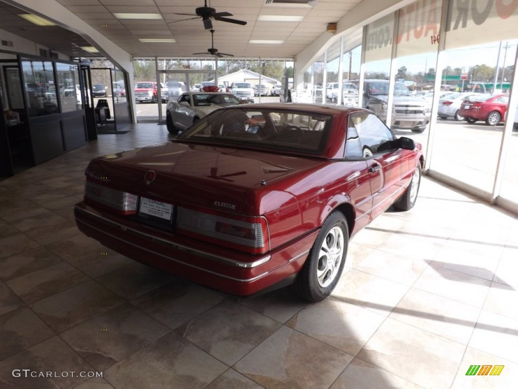 1993 Allante Convertible - Pearl Red / Natural Beige photo #5